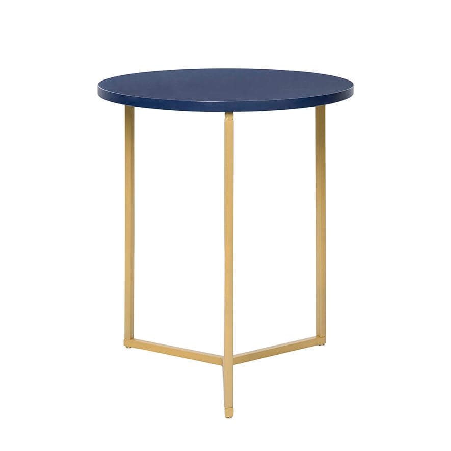 navy gold side table