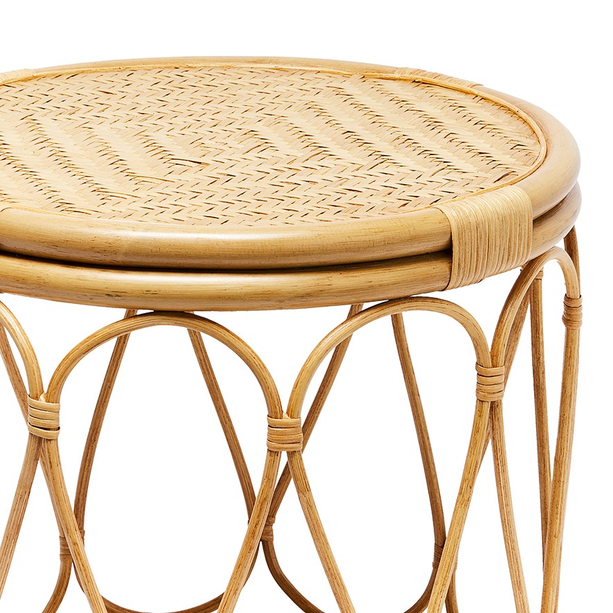 adairs rattan side table