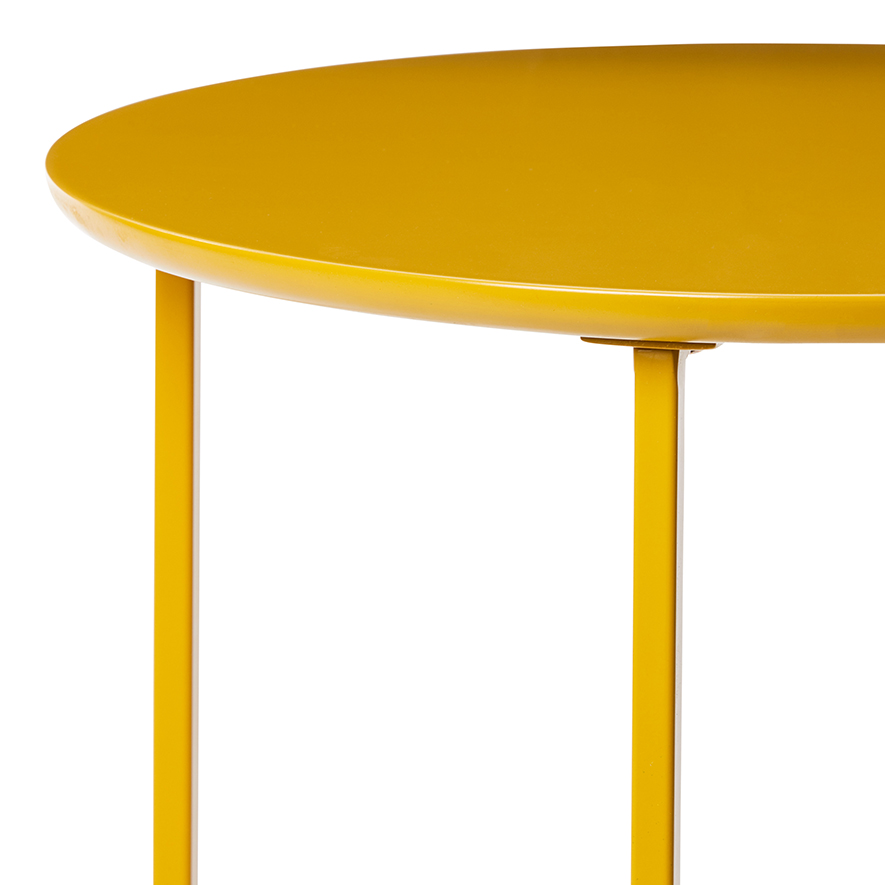 Home Republic Palermo Collection Mustard Side Table Small Adairs   45181 Mustard Zoom 02 