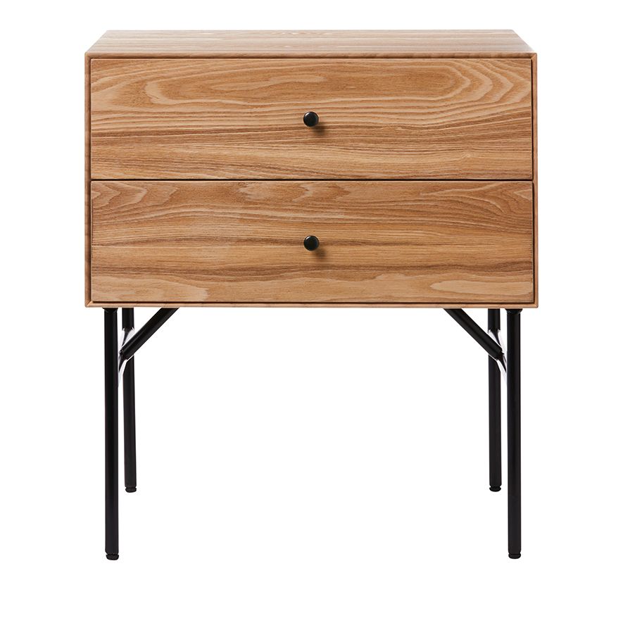 Black ash on sale bedside table