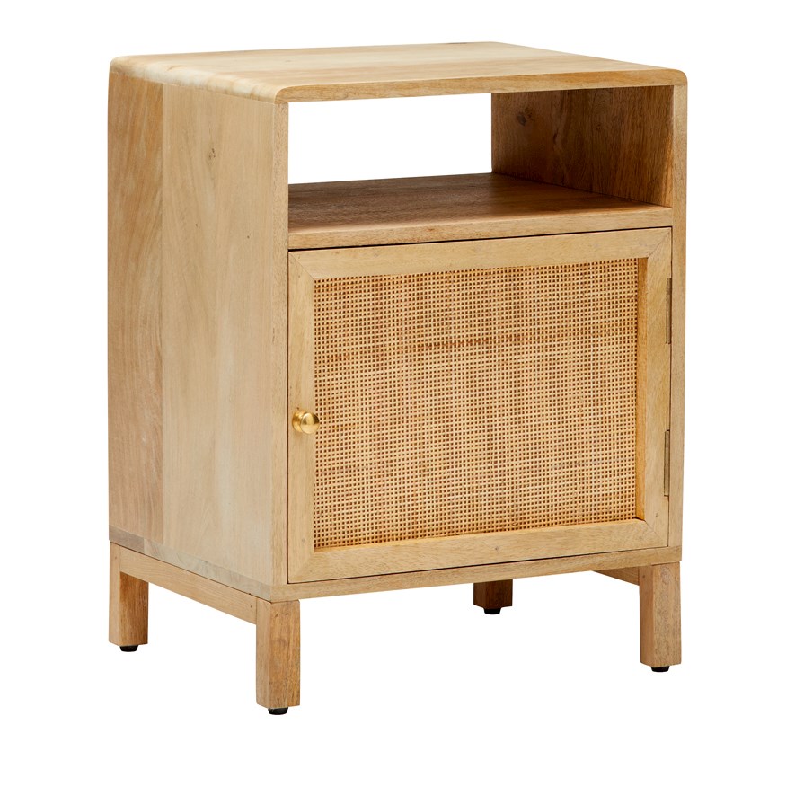 cane bedside table adairs