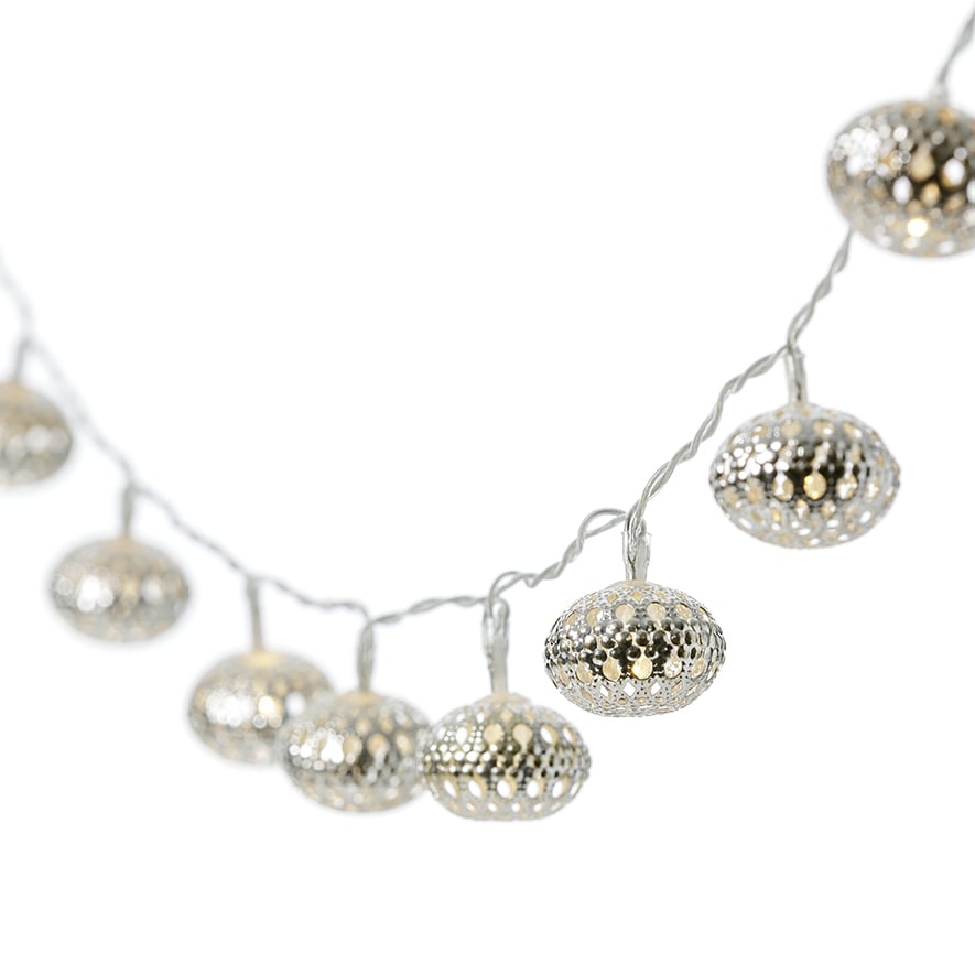 Silver Harlequin String Lights | Adairs