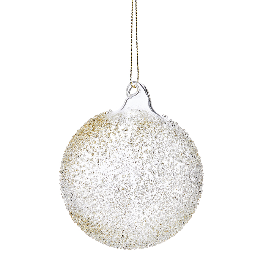 Rainbow Gold Glass Bauble | Adairs