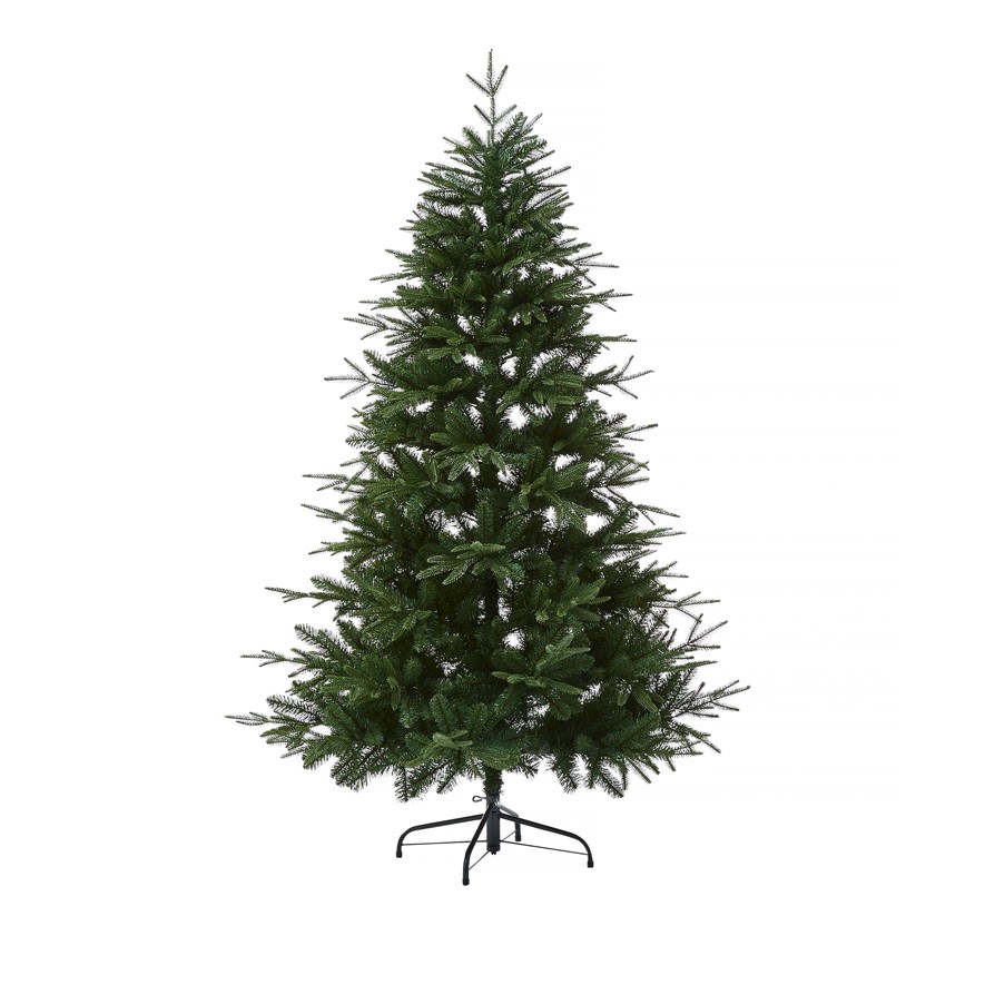 Green spruce artificial store christmas tree