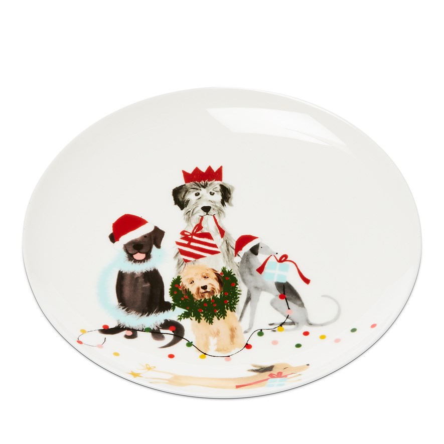 Christmas Dogs Plate Adairs