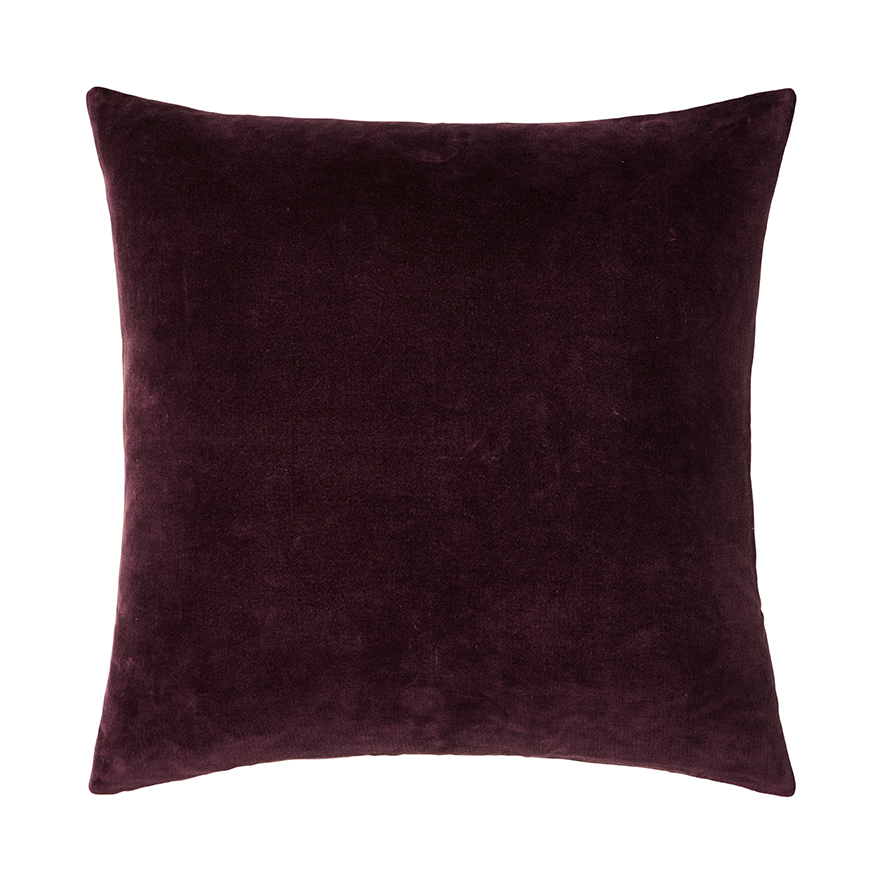 Plum shop velvet pillow