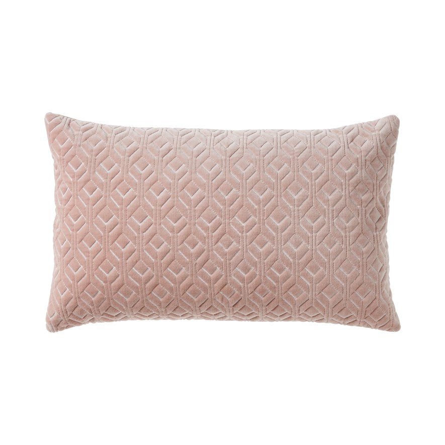 Sacramento Pink Velvet Cushion | Adairs