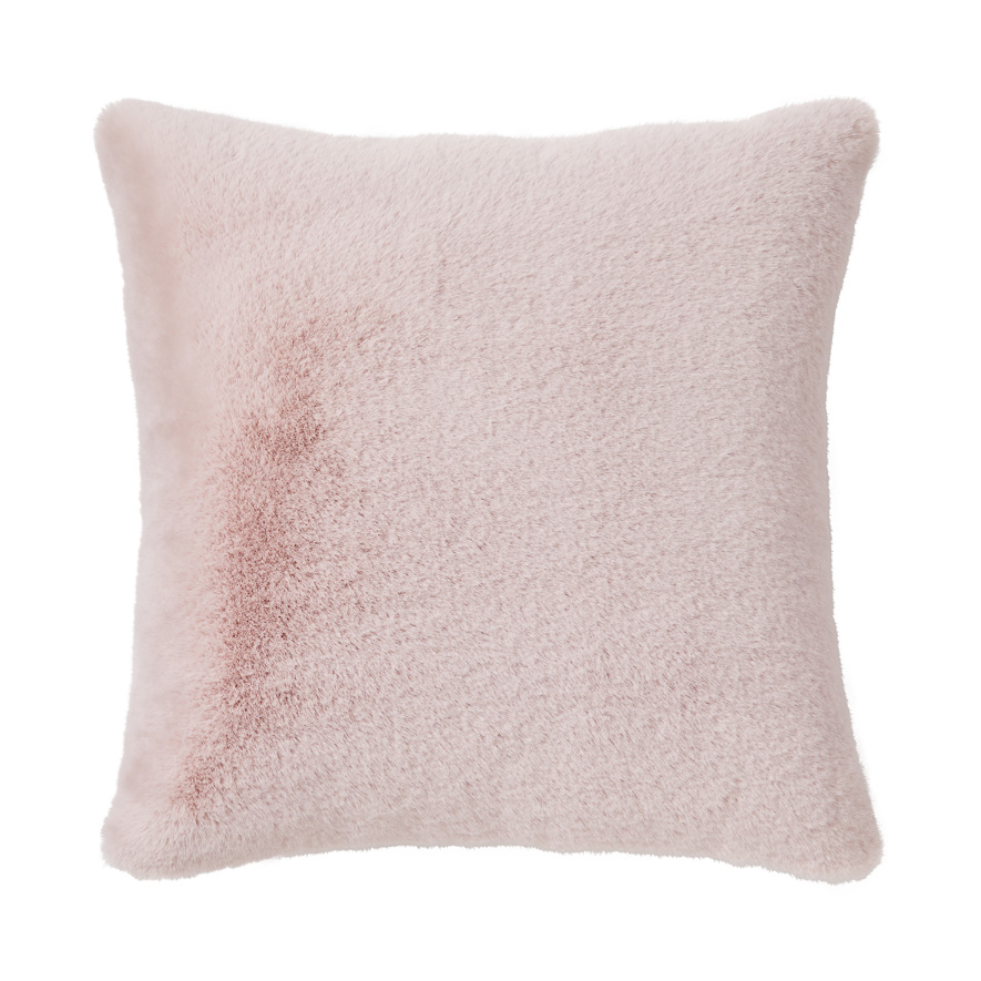 Pale pink best sale fluffy cushions