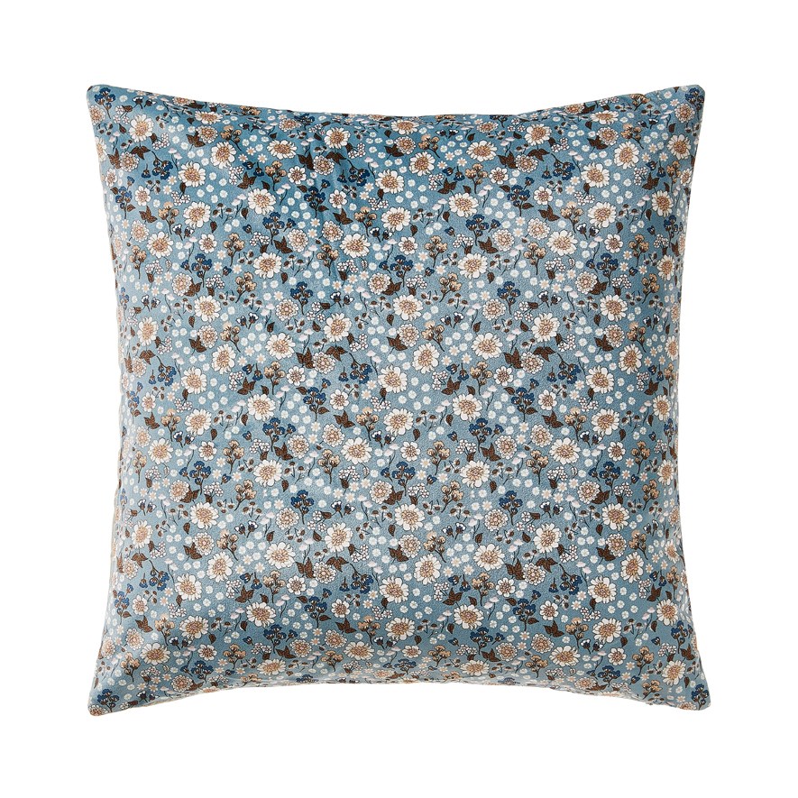 Blue floral cheap cushion