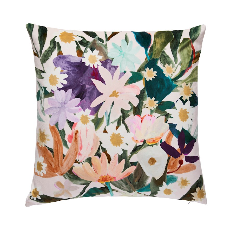 Pink 2025 floral pillow