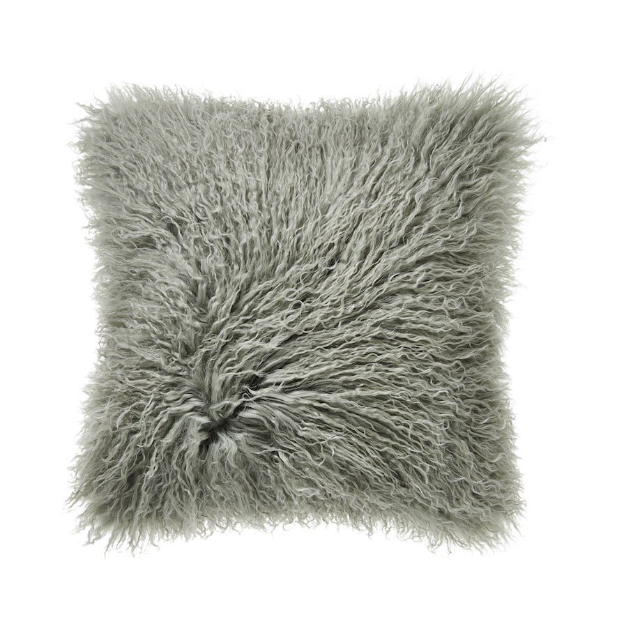 Green best sale fluffy cushions