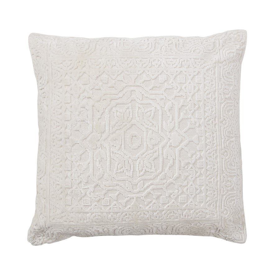 White best sale velvet cushions