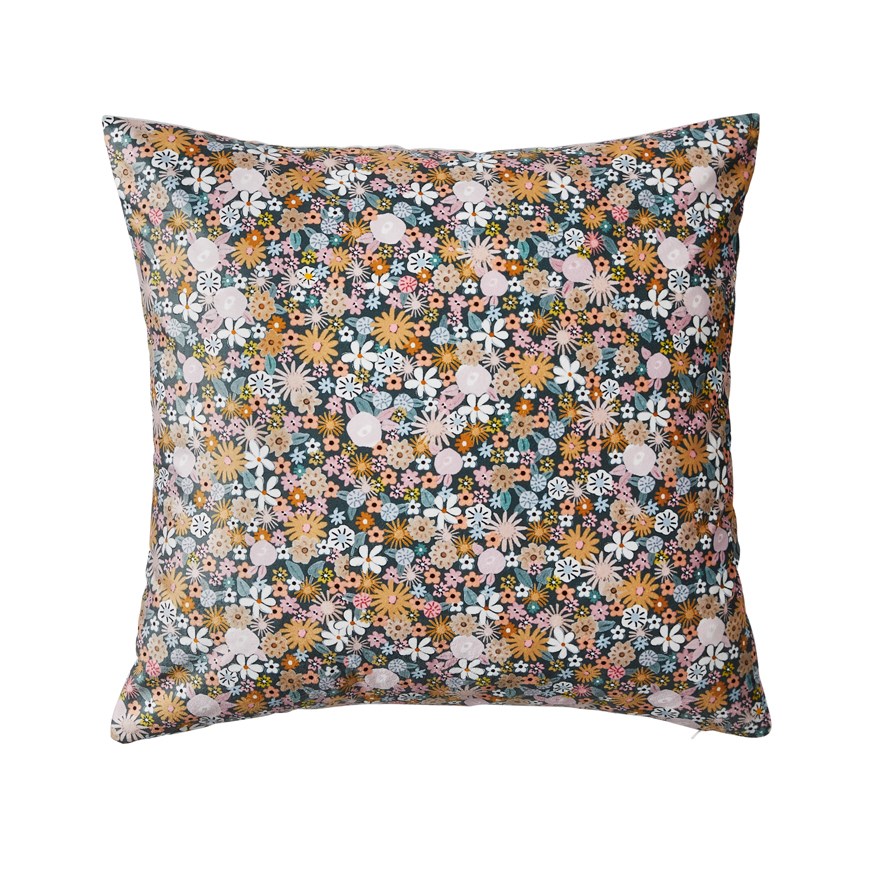 Garden Bloom Green & Pink Cushion | Adairs