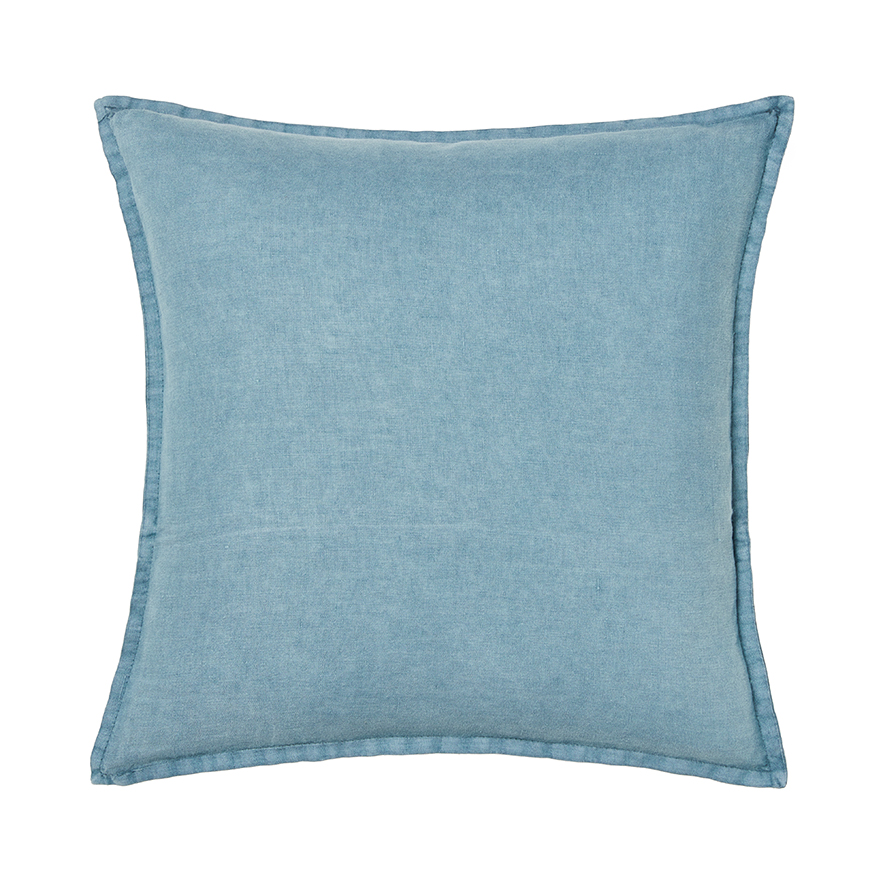 Blue deals linen cushions