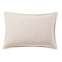 Belgian Charcoal Vintage Washed Linen Long Cushion | Adairs