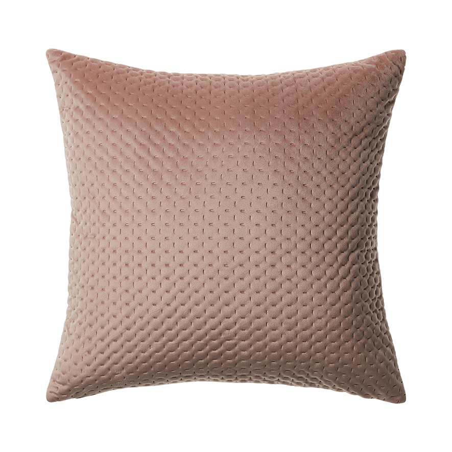 Home Republic - Luna Velvet Cushion Blush | Adairs