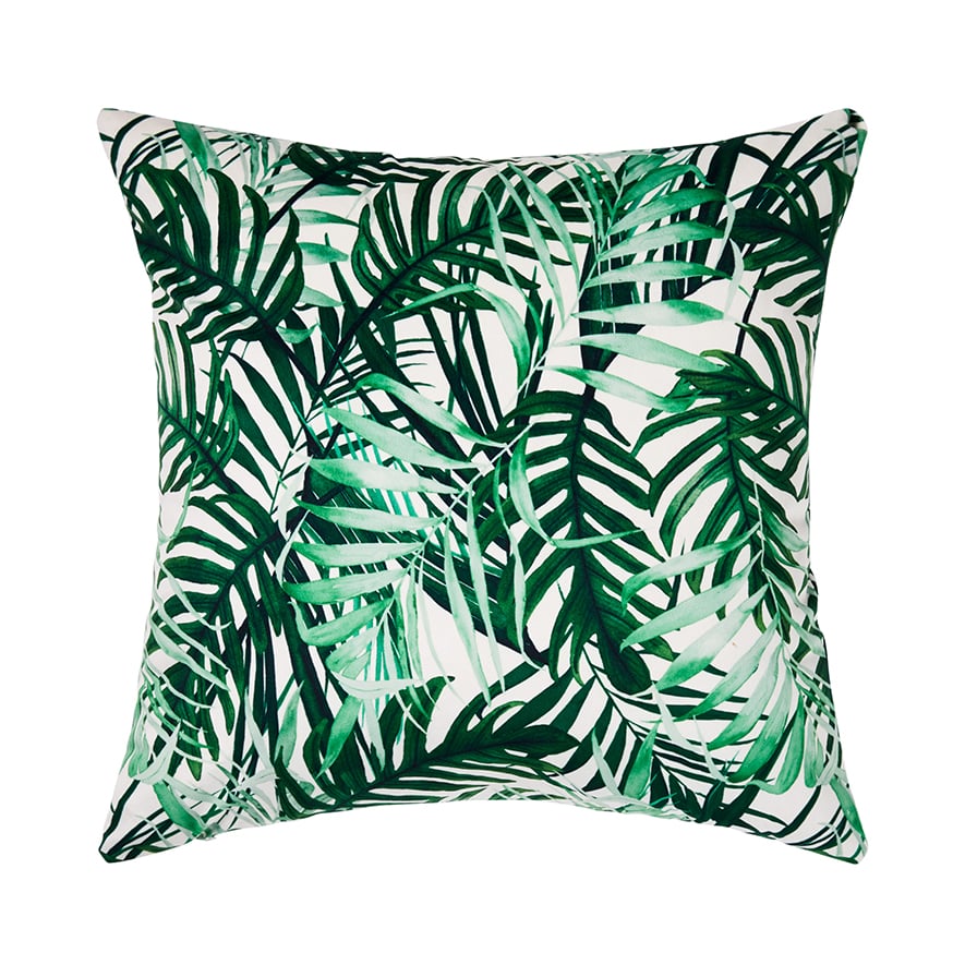 Home Republic - Oakland Cushion Emerald Palms Velvet | Adairs