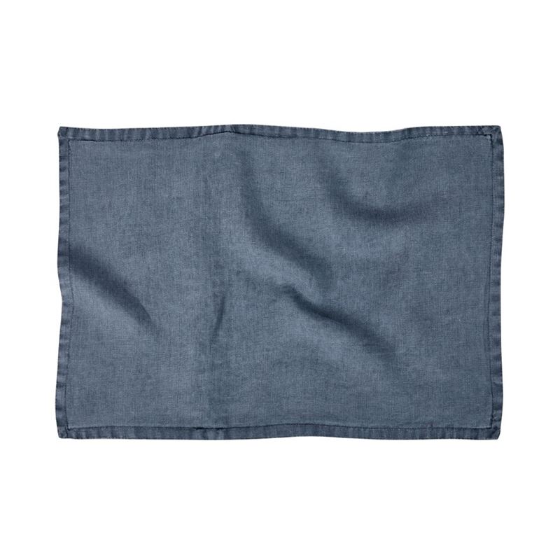 Belgian Slate Vintage Washed Linen Long Cushion | Adairs