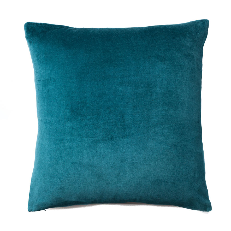 Mercer Reid Bombay Velvet Lounge Cushion Teal Homewares Cushion   42380 Teale Zoom 01 