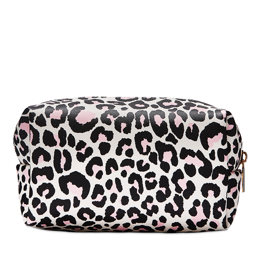 Leopard print wash discount bag