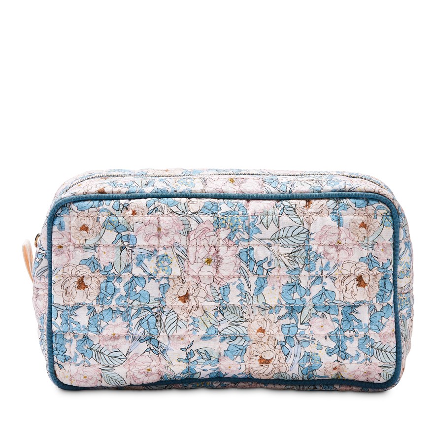 Home Republic - Spring Bloom Collection Dusk Quilted Cosmetic Bag | Adairs