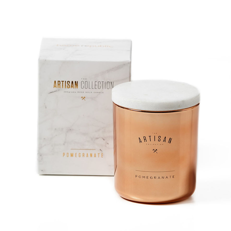 Home Republic Artisan Candle Sparkling Pomegranate Adairs