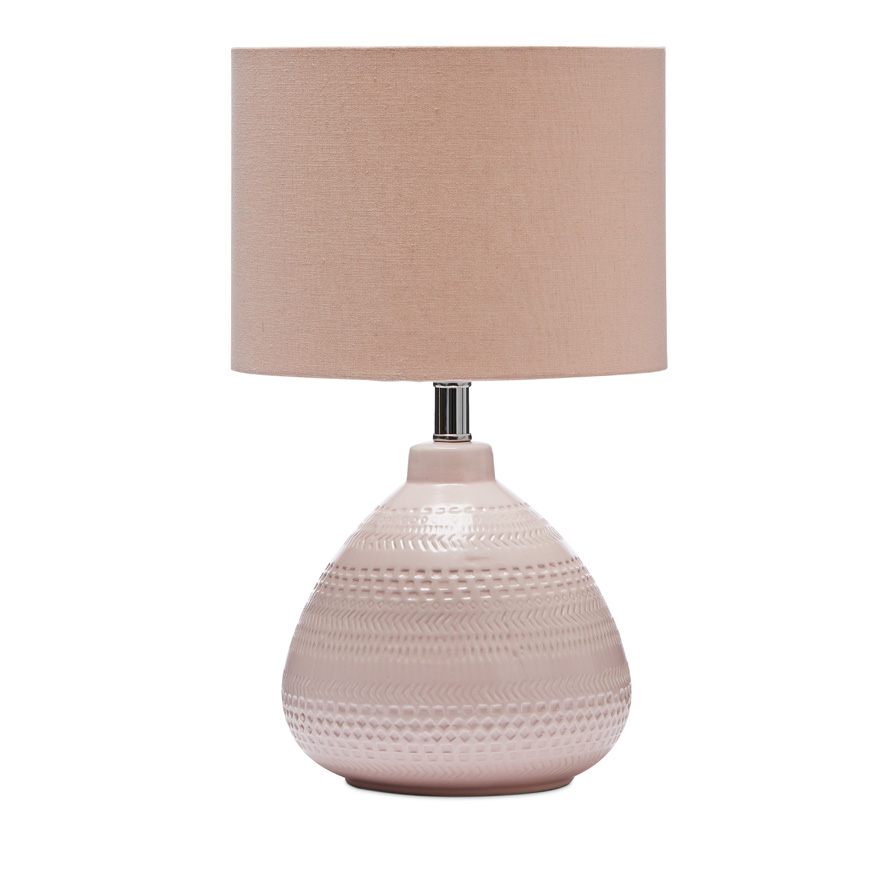 blush bedside lamp