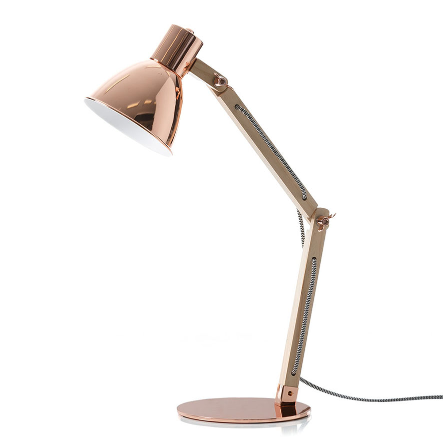 Copper anglepoise deals floor lamp