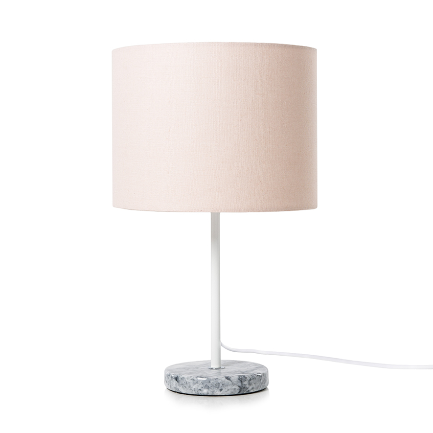 blush bedside lamp