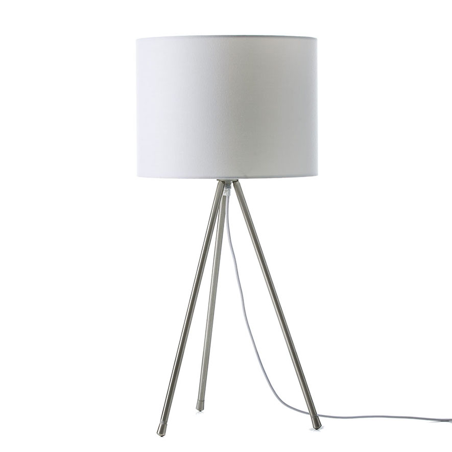 Mercer + Reid - Lilla Table Lamp Silver and White | Adairs