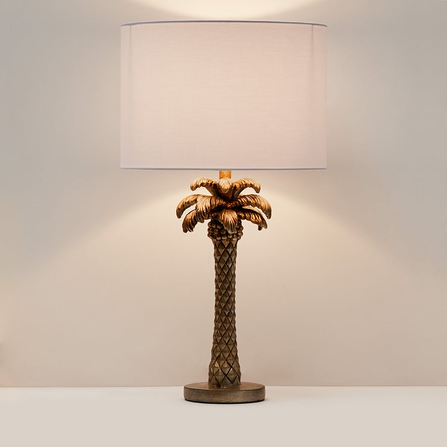 Palm tree hot sale gold lamp