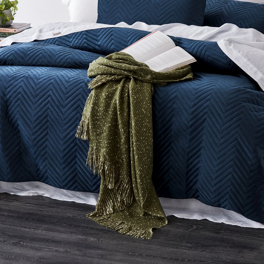 Cliff Green Throw | Adairs