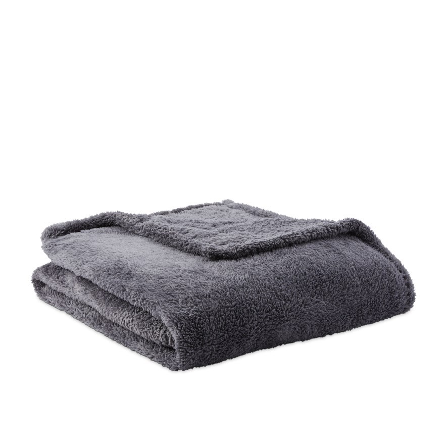 Charcoal fleece blanket sale