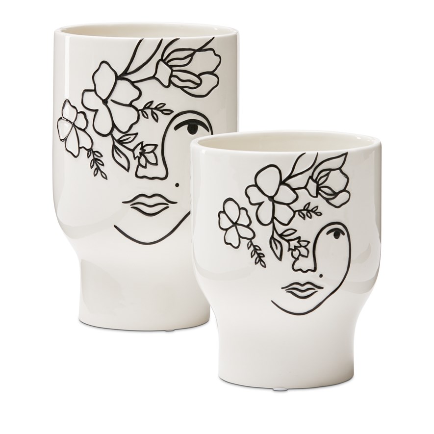 Home Republic - Lineart White Vase | Adairs