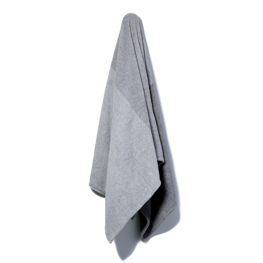 Ultrasoft Grey Stripe Throw Adairs