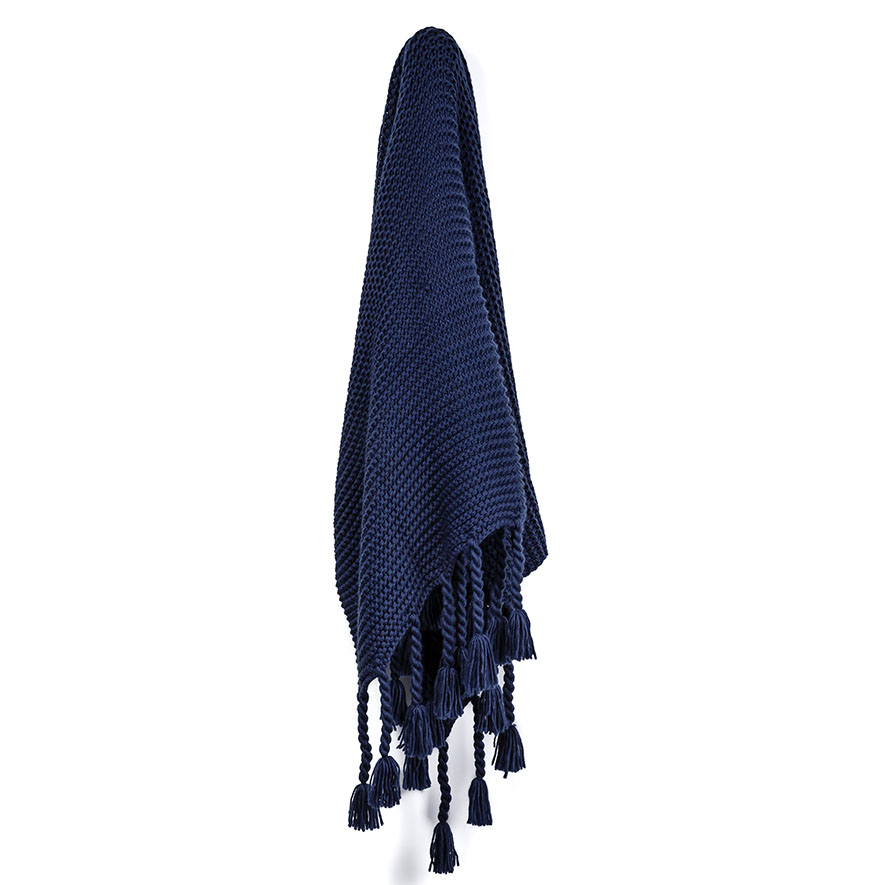 Home Republic - Ashton Indigo Throw | Adairs