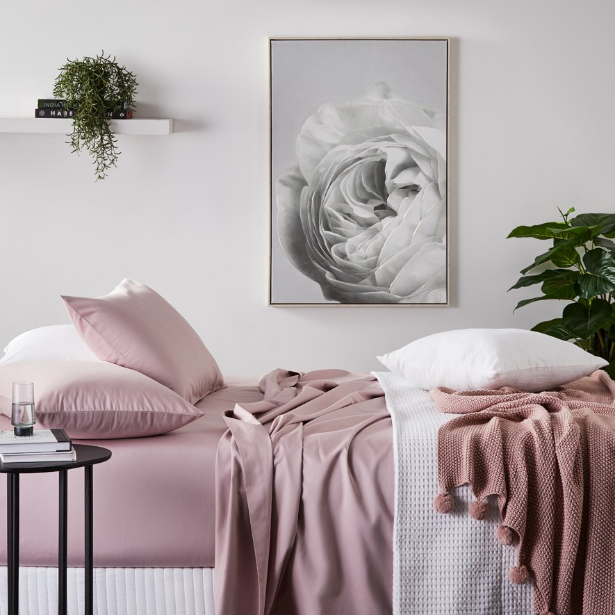 Pom Pom Throw Blush Homewares Throws Bed Runners Adairs Online