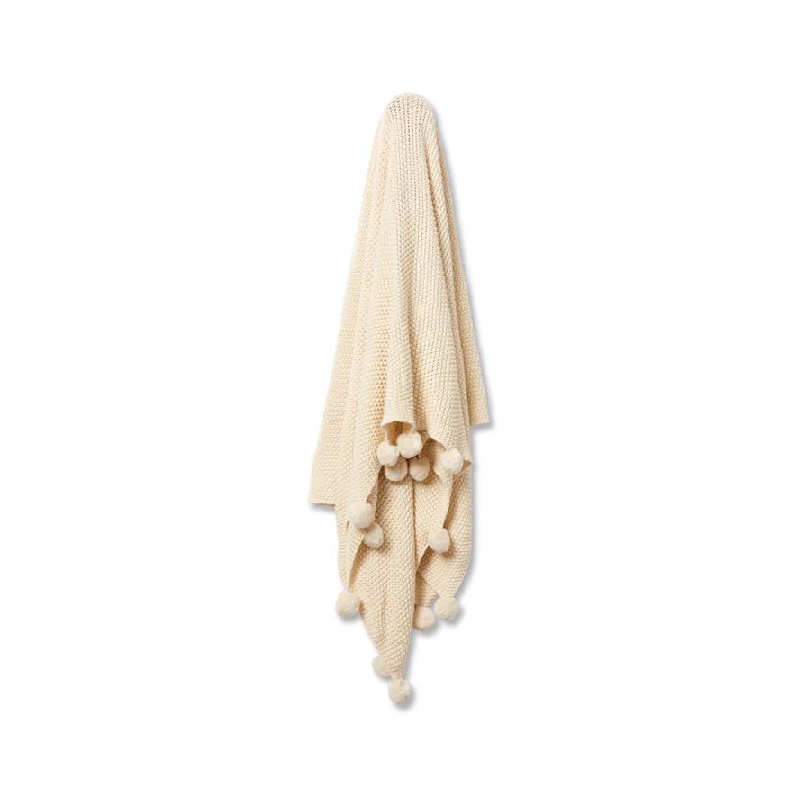 Pom Pom Natural Throw Homewares Adairs