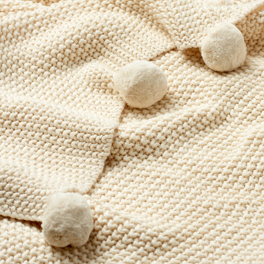 Pom Pom Natural Throw Homewares Adairs