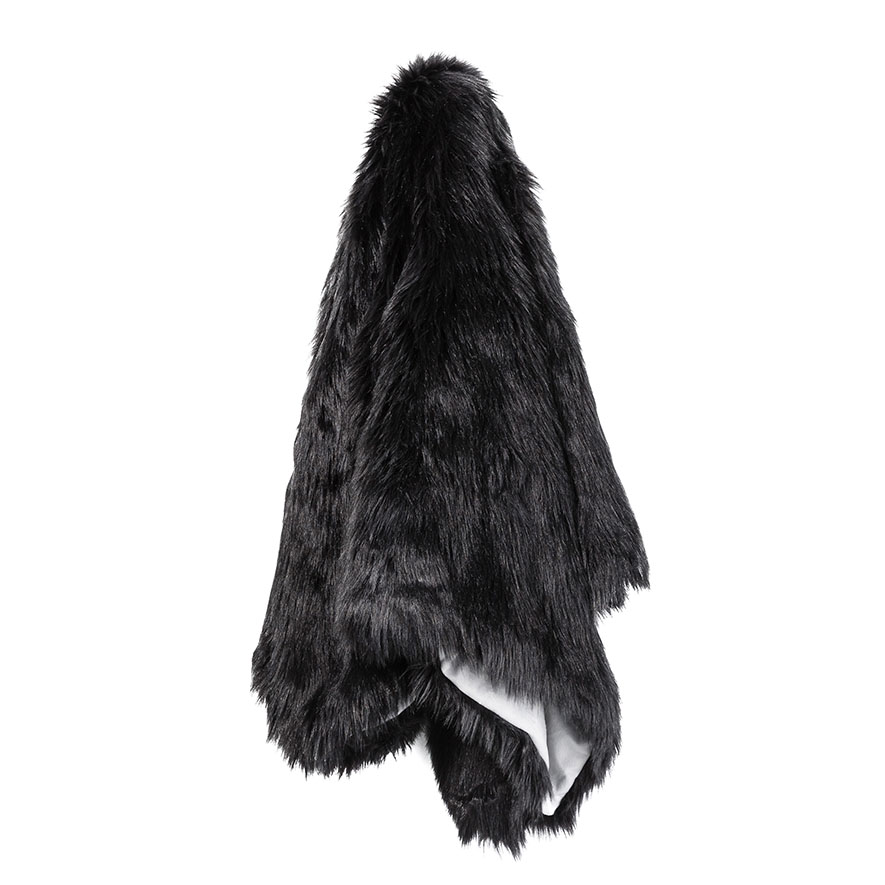 Home Republic Alpine Black Fur Throw Adairs