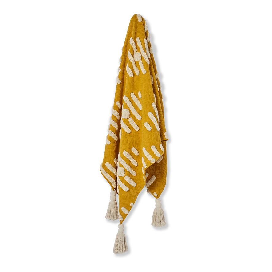 Home Republic Boho Mustard Throw Adairs