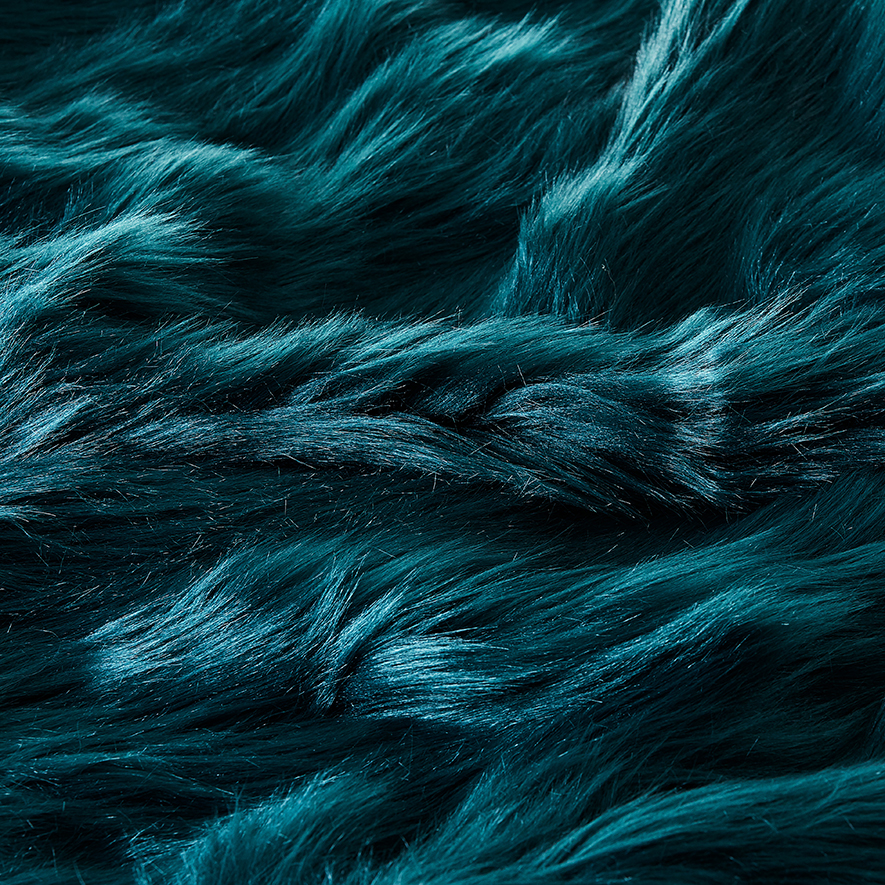 Teal fur outlet