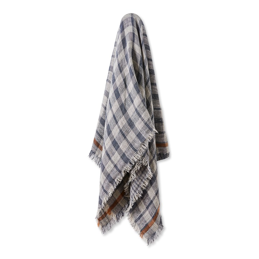 Mark Tuckey Hemp Check Throw Homewares Adairs