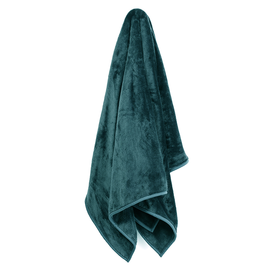 Mercer Reid Ultra Soft Teal Throw Adairs