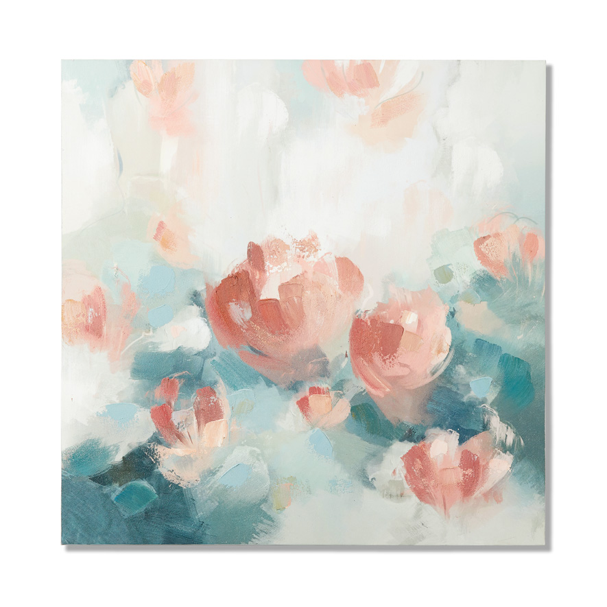 Flower Burst Ivy Impression Canvas | Adairs