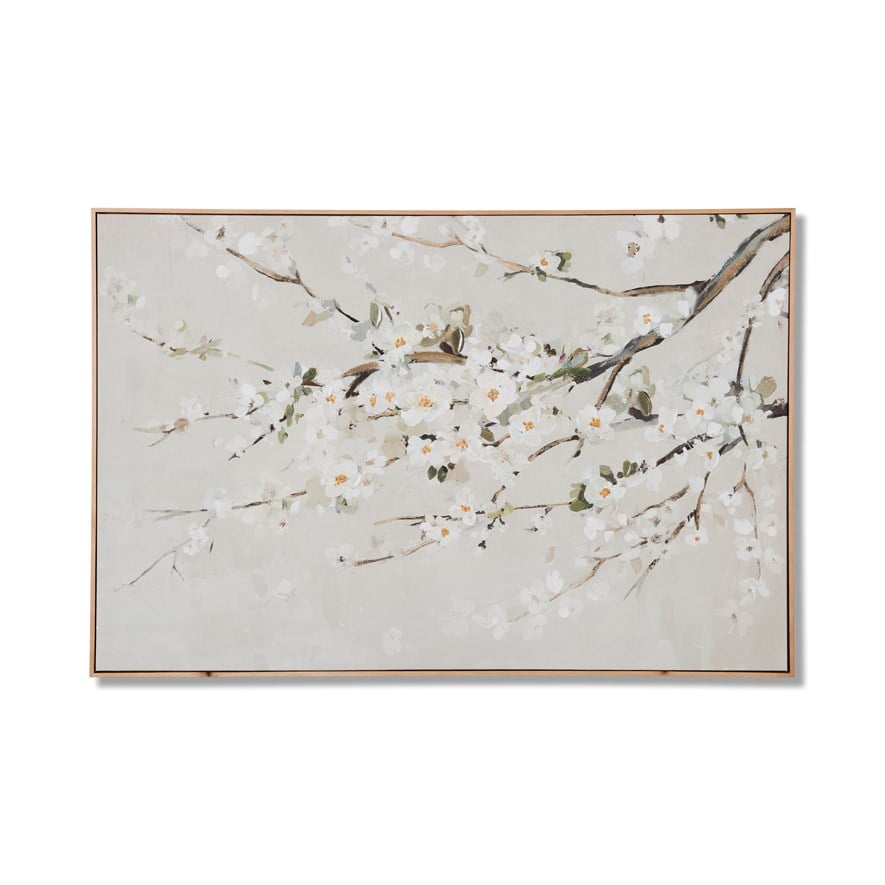 Flourish Light Sage Blossom Wall Art | Adairs