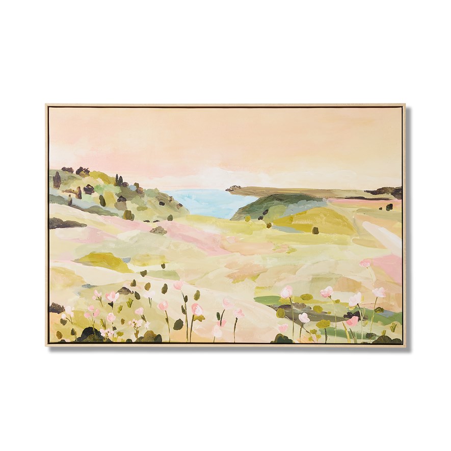 Seaside Spring Valley Canvas | Adairs