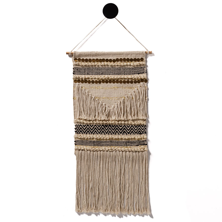 Home Republic - Zambia Wall Hanging Natural & Gold - Homewares - Wall ...