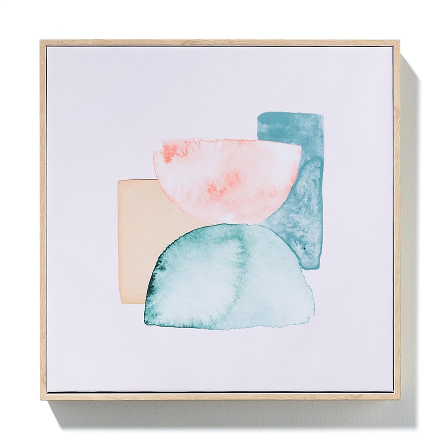 Collage Abstract Canvas Soft Pink - Homewares - Wall Art & Mirrors ...