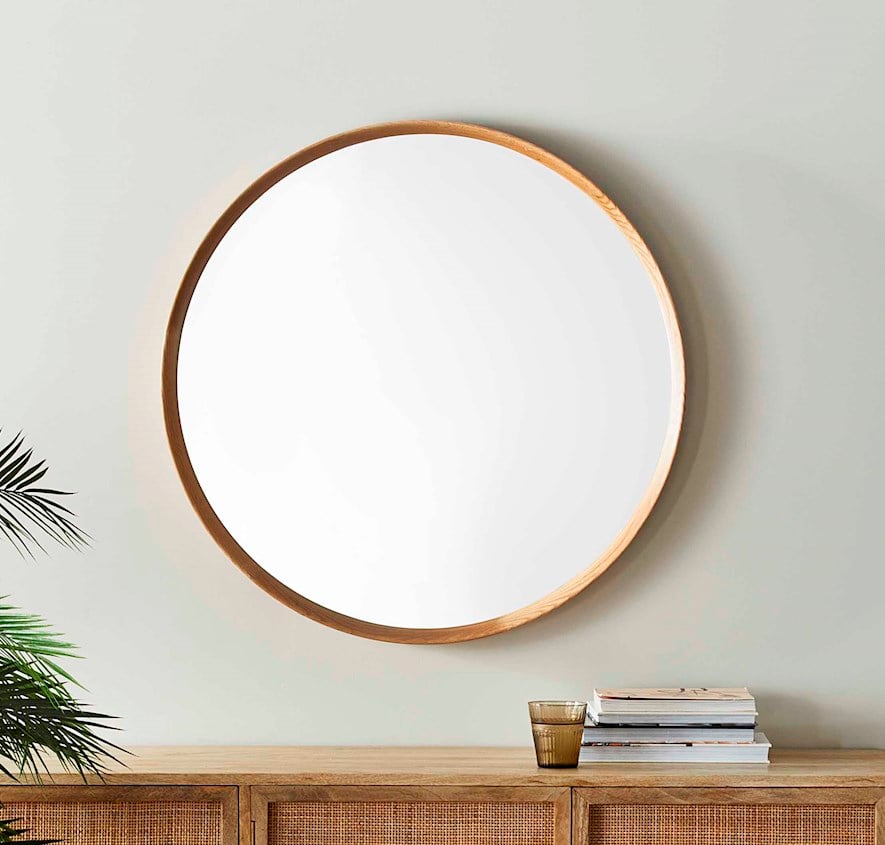 Kato Natural Round Mirror | Adairs